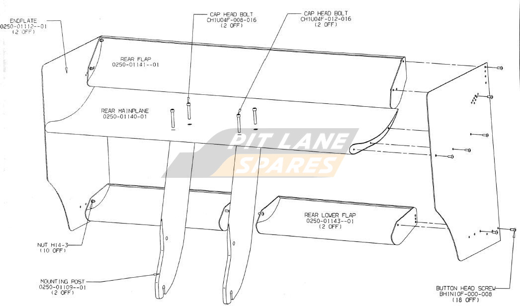 REAR WING ASSY Diagram